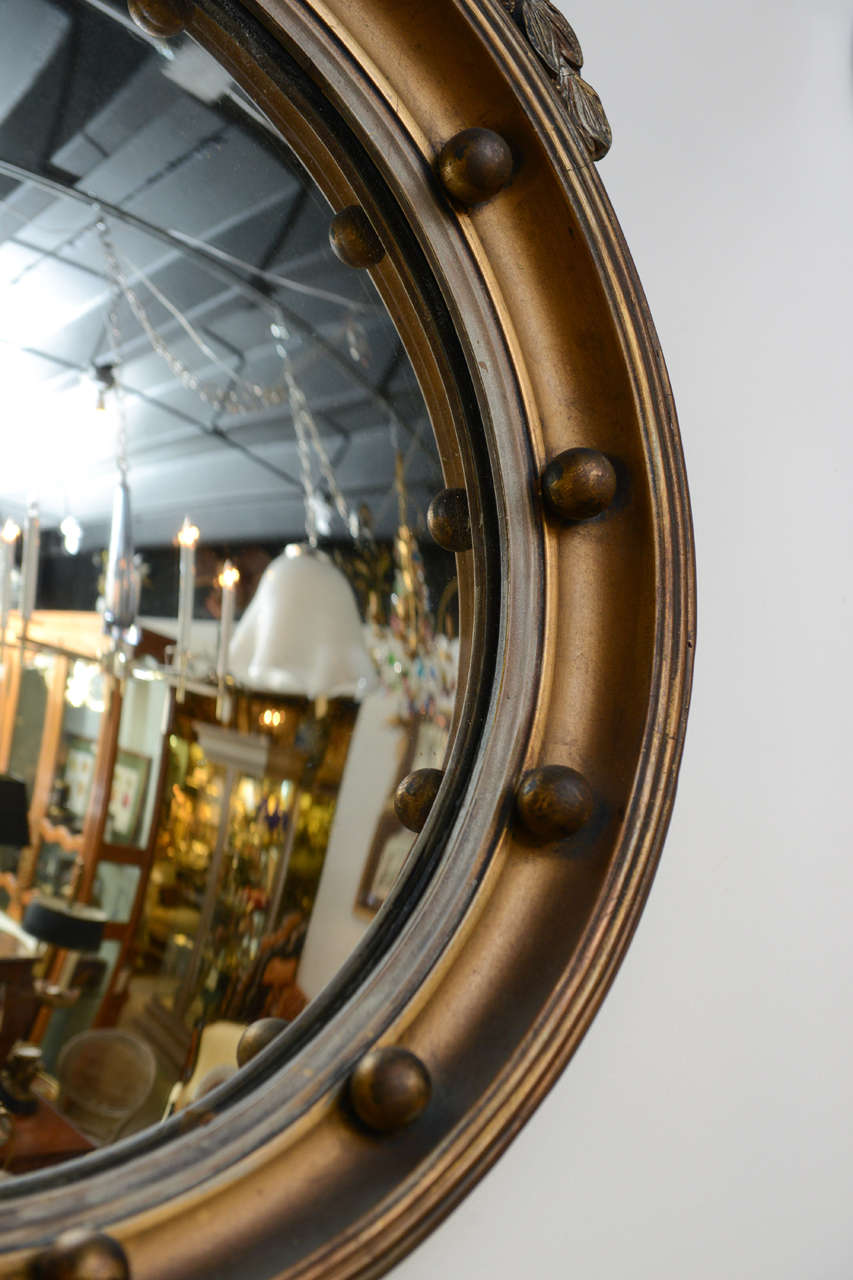 19th Century Eagle Convex Mirror 1