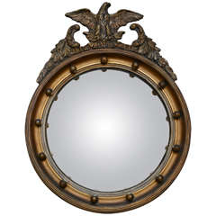 19th Century Eagle Convex Mirror