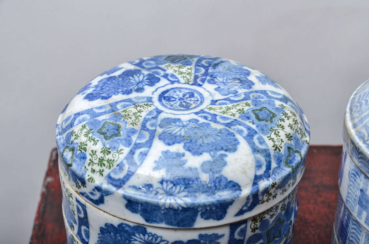 Blue and White Dim Sum In Excellent Condition In East Hampton, NY