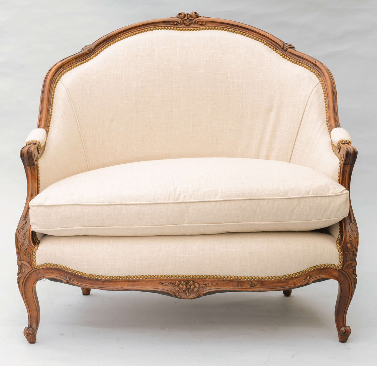 Walnut Louis XV 19c. Loveseat