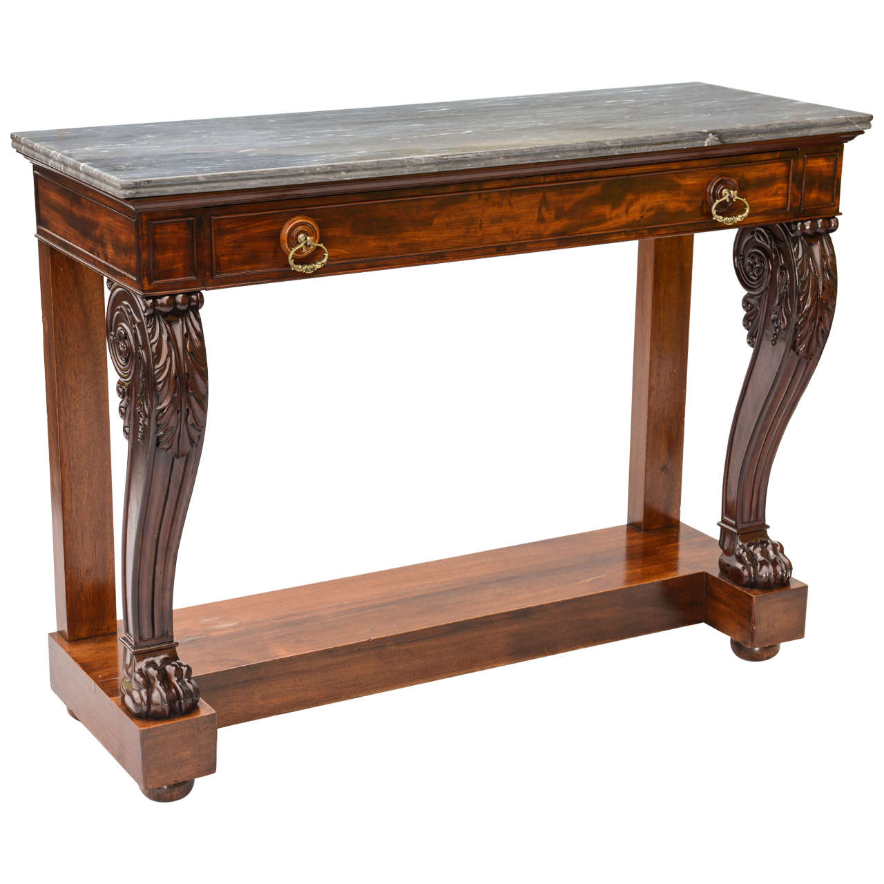 Console Table with Marble Top