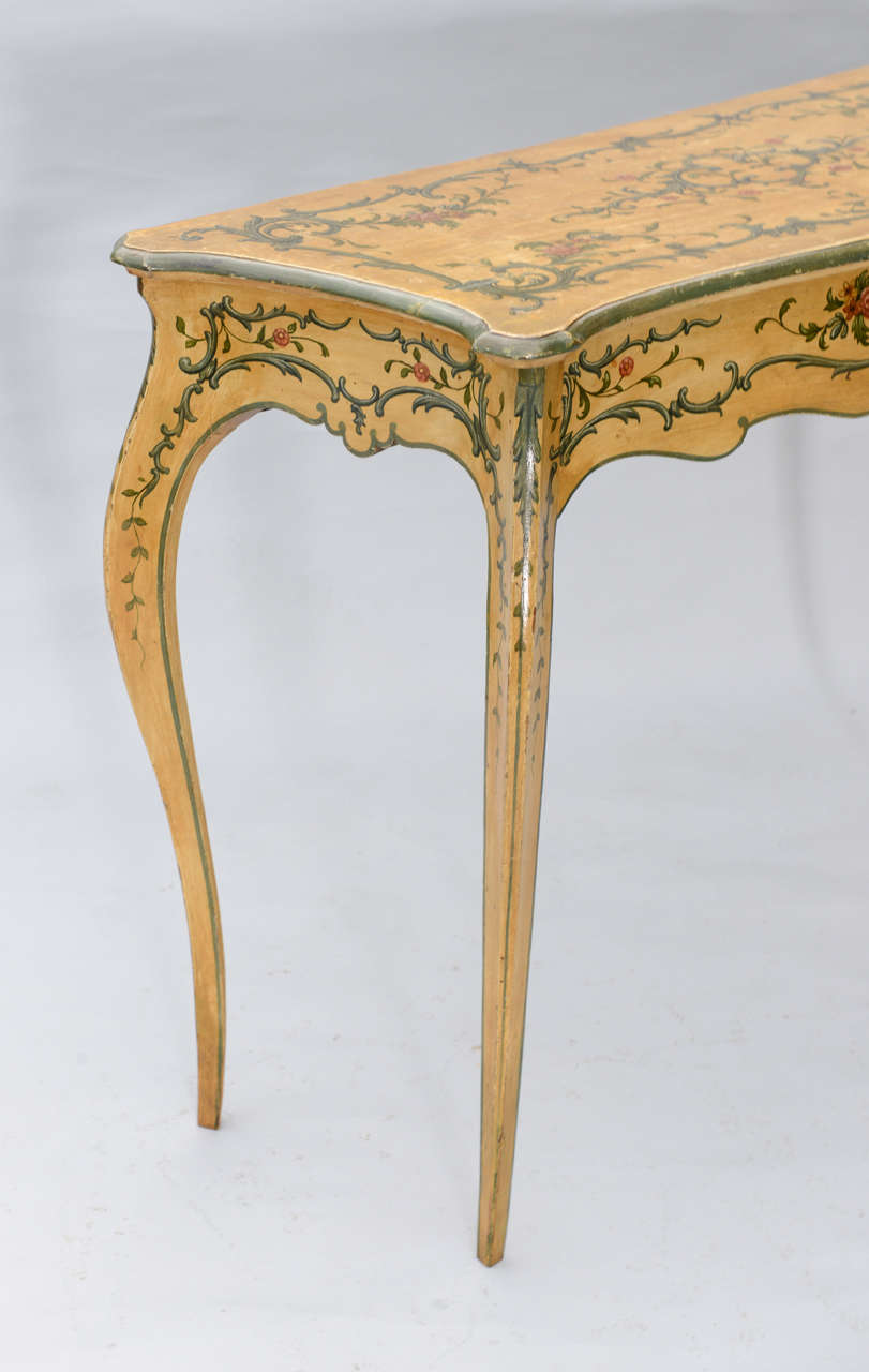 hand painted console tables