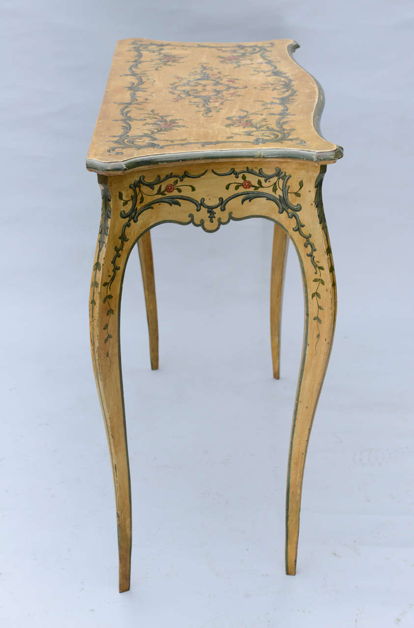 Hand Painted 19th Century Console Table 1