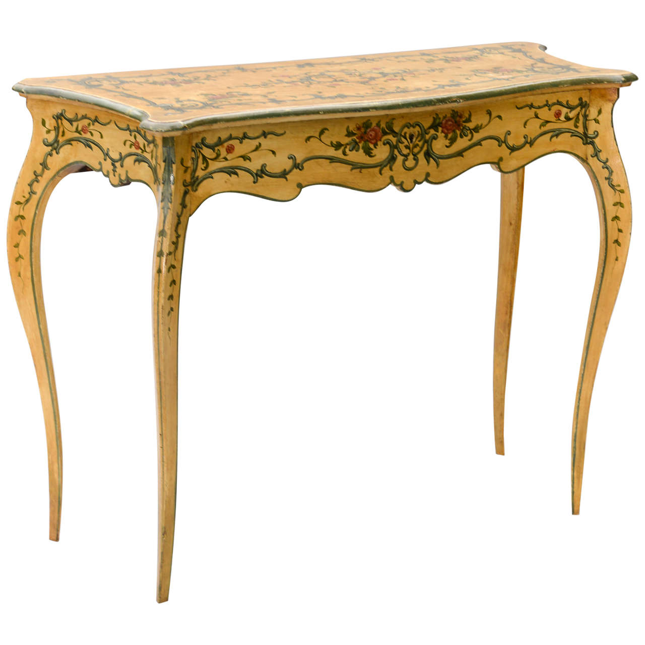 Hand Painted 19th Century Console Table