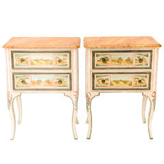 Pair of Painted Commodes