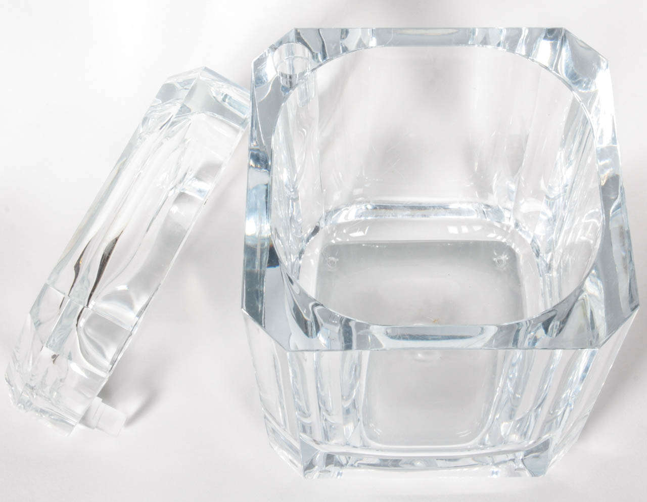 acrylic ice bucket with lid