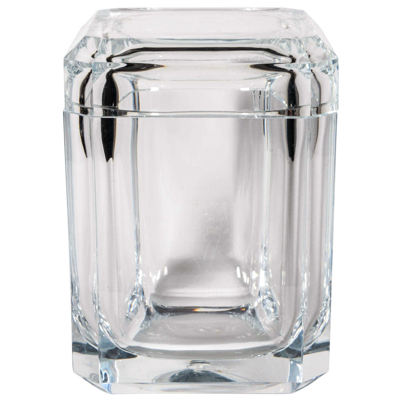 Lucite Cube Ice Bucket at 1stDibs ice cube bucket, acrylic ice bucket