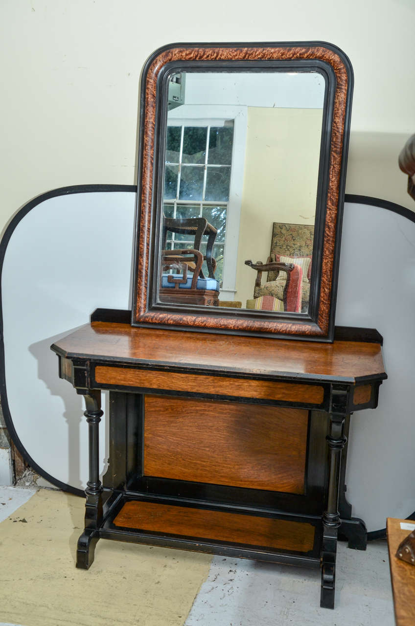 English Aesthetic Movement Console and Mirror