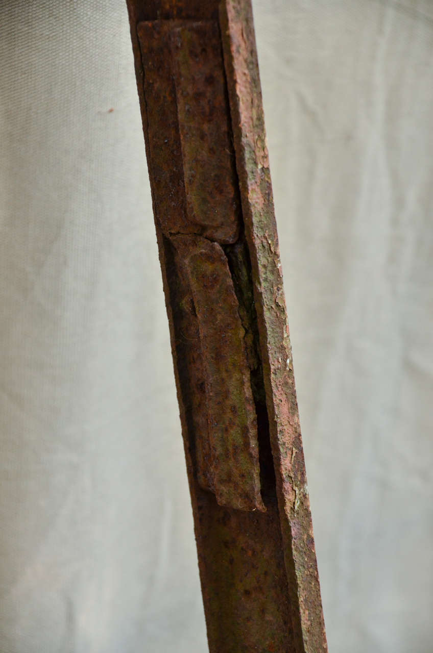 19th Century Large English Palladian Style Cast Iron Window Frame