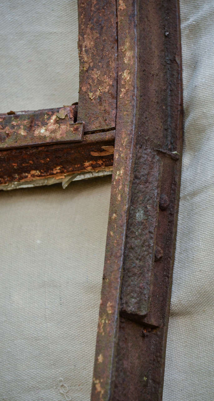 Large English Palladian Style Cast Iron Window Frame 2