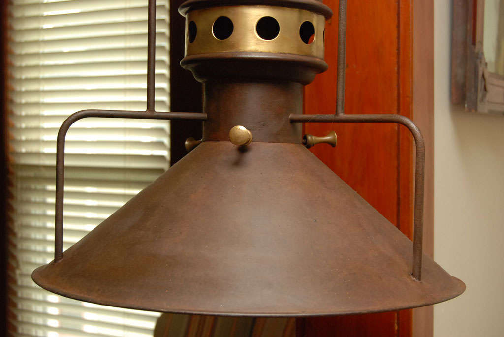 Metal Railroad Station Lantern