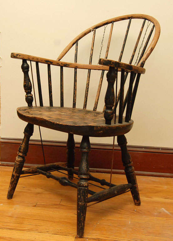 American 19th Century Sackback Windsor Chair