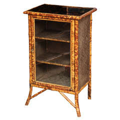 19th Century English Bamboo Cabinet with Fine Japanning