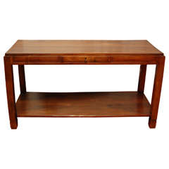 Continental Walnut Console Table