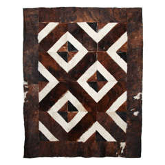 Used Hide Patch Rug/Wall Hanging