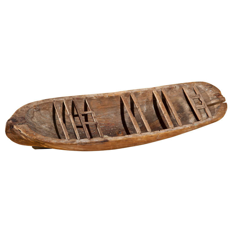 Antique Wooden Boat Model For Sale