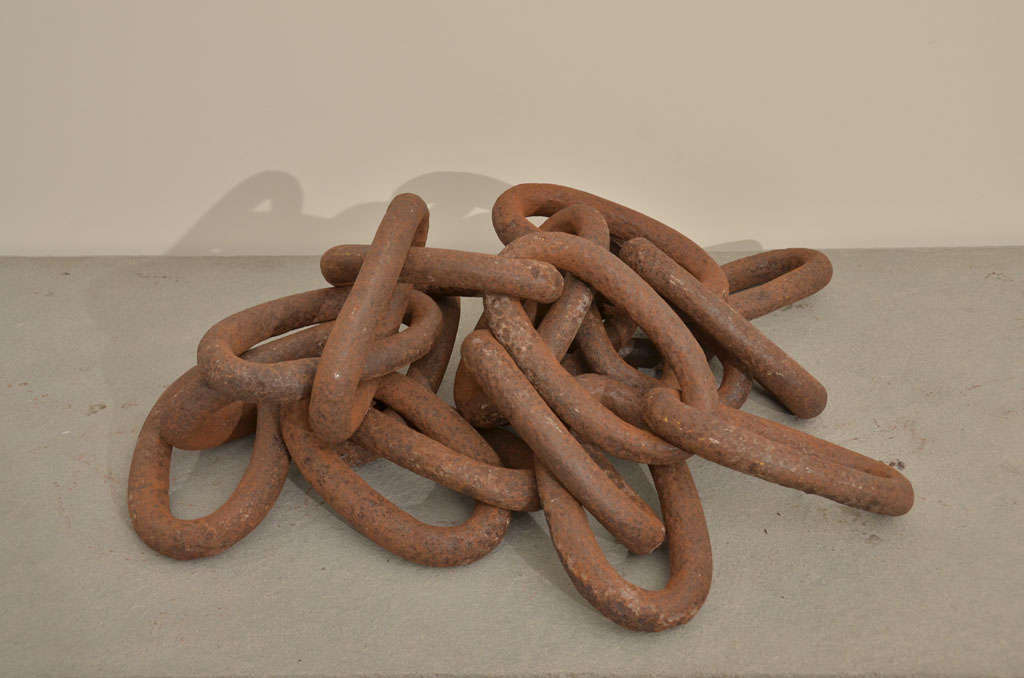 Early American Hand-Wrought Anchor Chain, circa 19th century  In Good Condition In New York City, NY