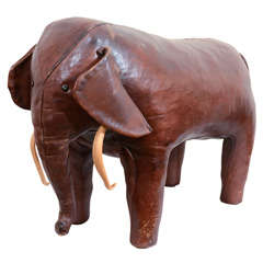 Vintage Abercrombie and Fitch Leather Elephant