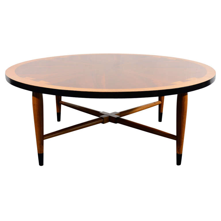 Walnut Coffee Table by Lane For Sale
