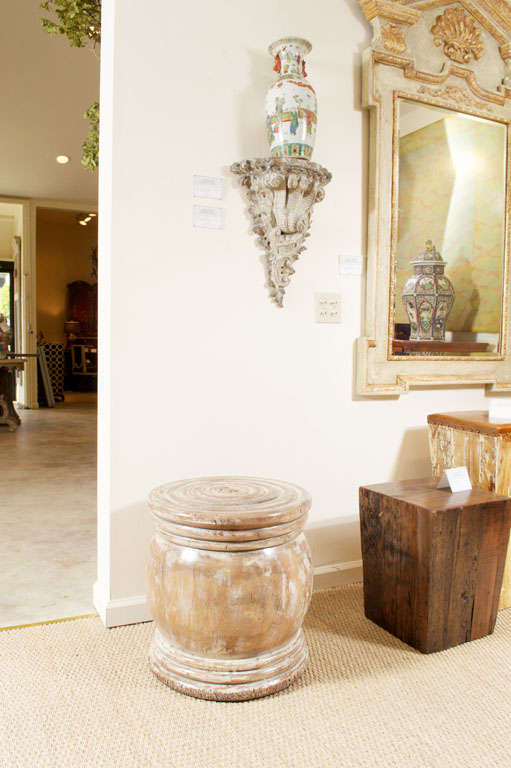A Turned Wood Side Table