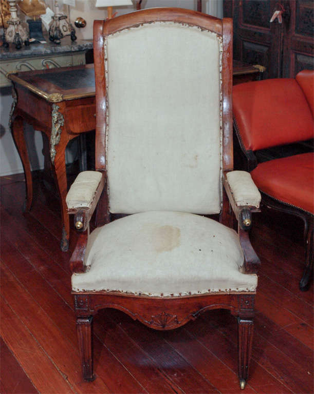 A French reclining chair, often referred to as a 