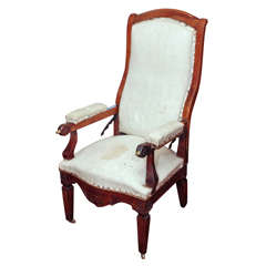 Antique Reclining Chair, or Chaise de Malade