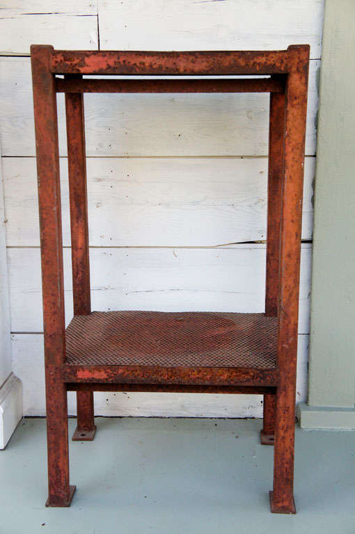American Pierced Stand with Orange Paint