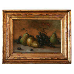 Pear and Grapes Still Life