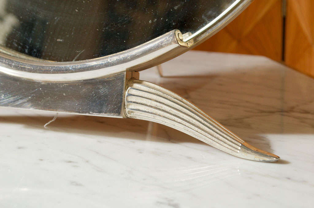 Emile-Jacques RUHLMANN - Silvered Bronze Table Mirror 1