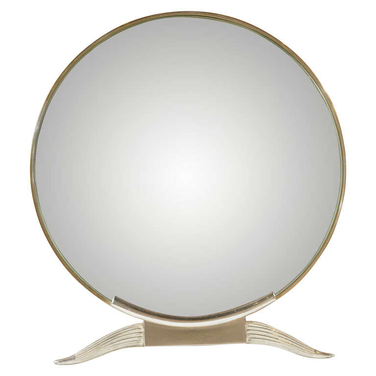 Emile-Jacques RUHLMANN - Silvered Bronze Table Mirror