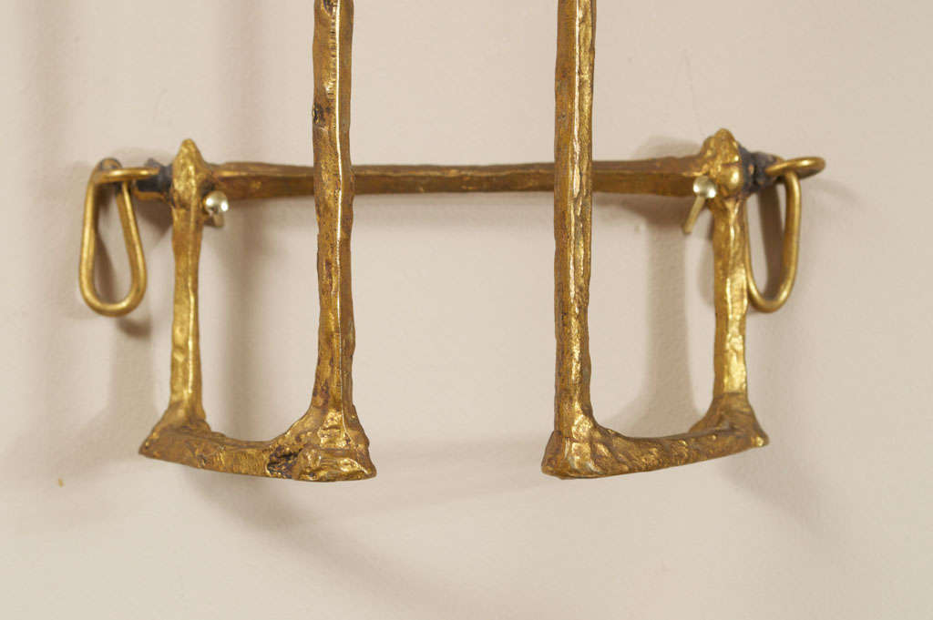 Mid-20th Century Felix AGOSTINI - Pair Of Bronze Sconces