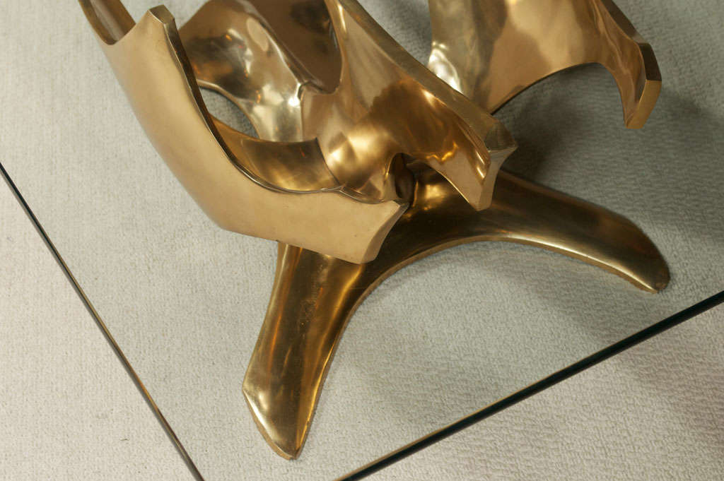Fred Brouard, Bronze Sculpture/Cocktail Table For Sale at 1stDibs