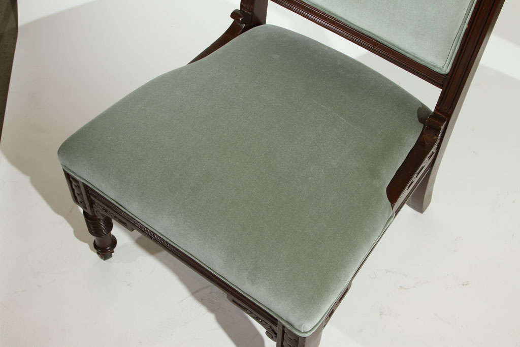 Antique Eastlake Slipper Chair 1