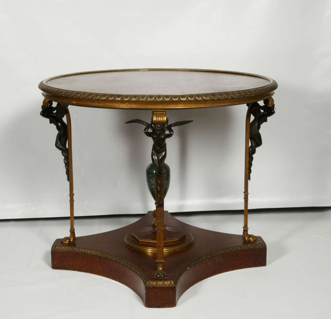 19th Napoleon III Table Center Gilt bronze