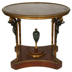 19th Napoleon III Table Center Gilt bronze