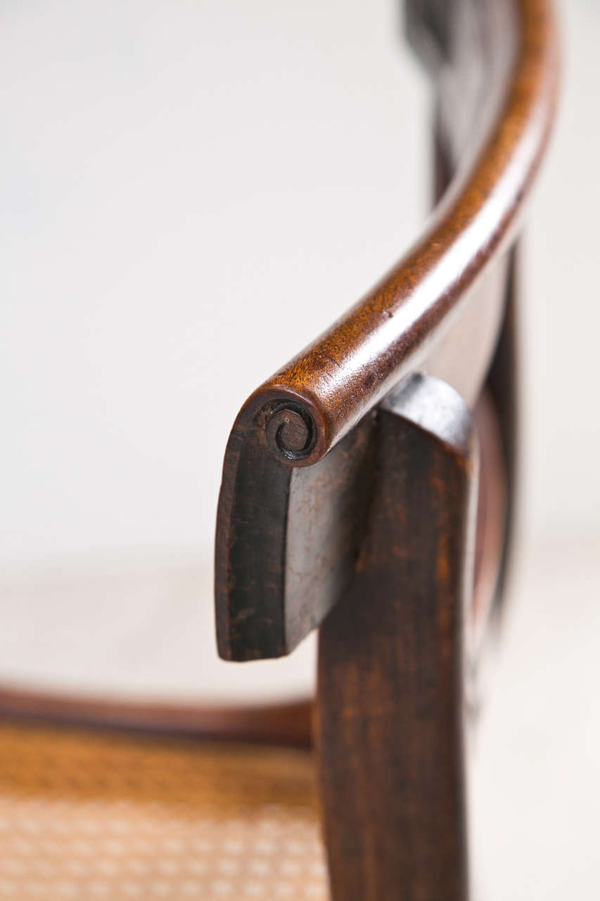 Set of 4 English Regency Rosewood Chairs with Brass Inlay 1