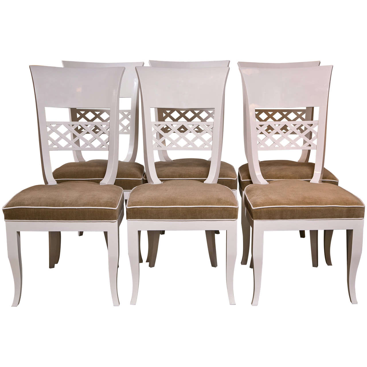 Set of Six Mid-Century Dining Chairs