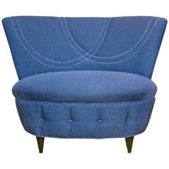 Mid-Century Gilbert Rhode Oversized Upholstered Chair