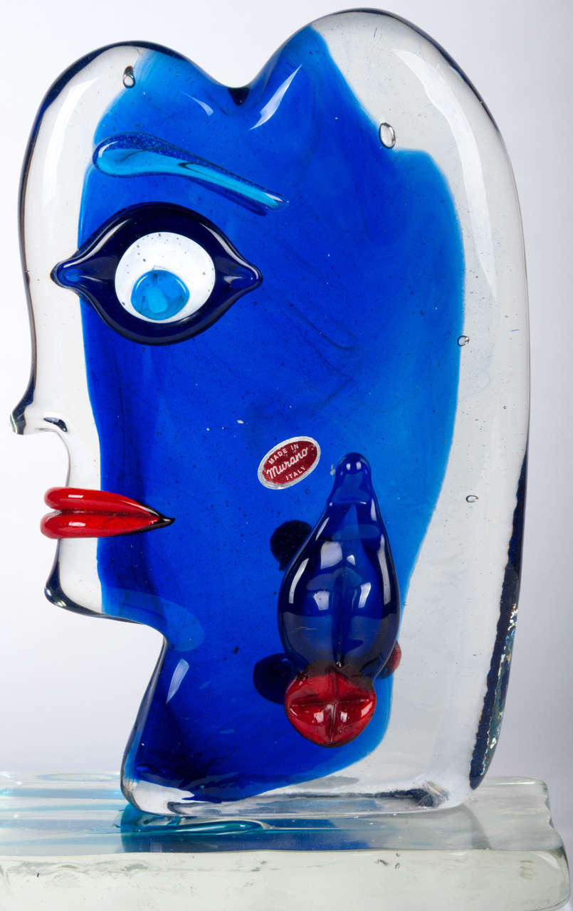 Limited Edition Glass Sculpture by Sandro Frattin. 32cm High In Excellent Condition In Stratford Upon Avon, GB