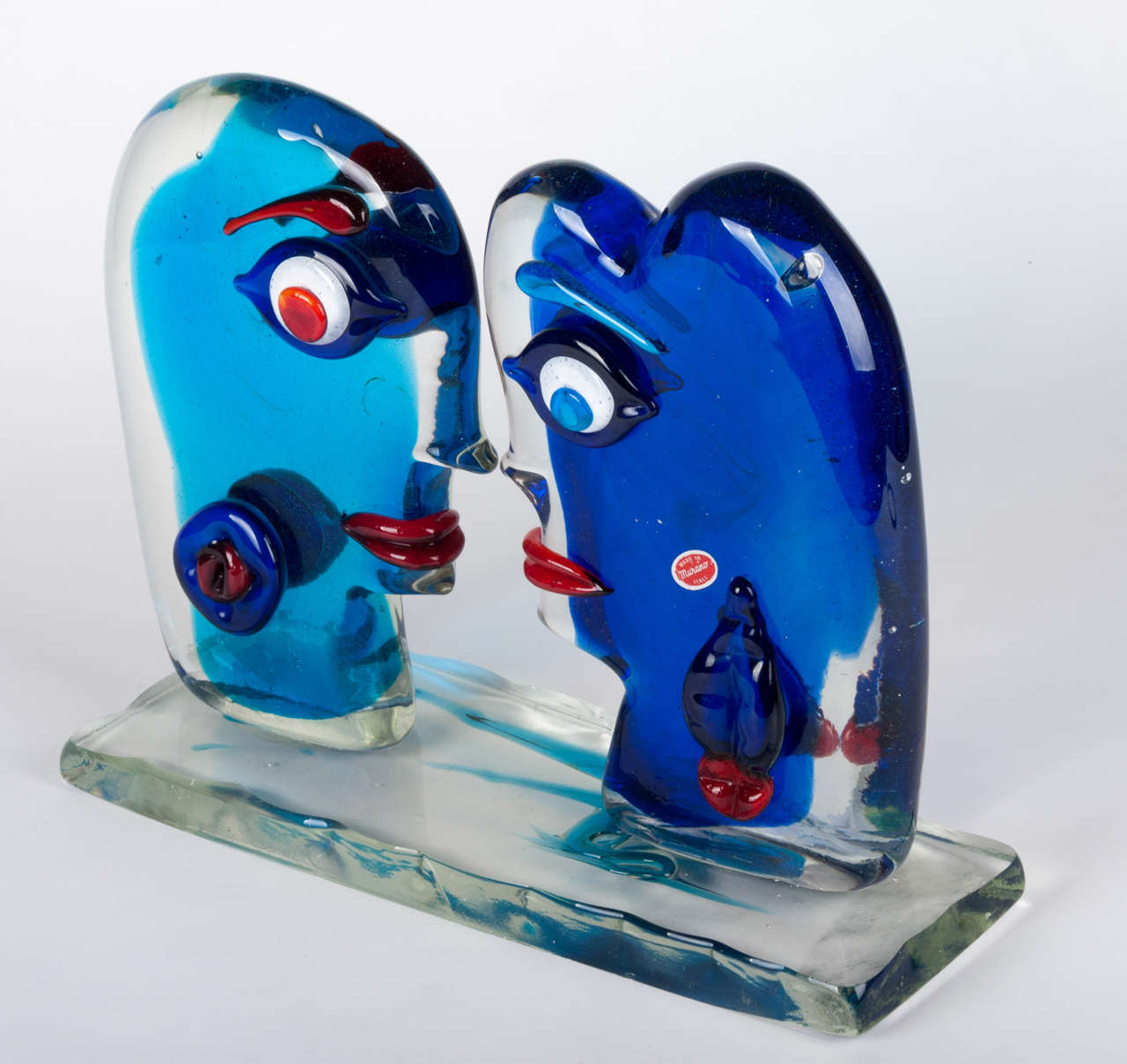 Limited Edition Glass Sculpture by Sandro Frattin. 32cm High 3