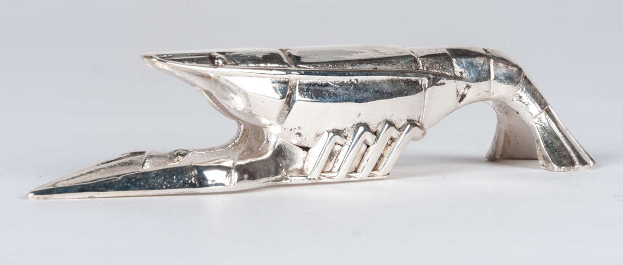 Boxed Set of 12 Art Deco Silver Plated Animal Knife Rests ca. 1930 For Sale 1