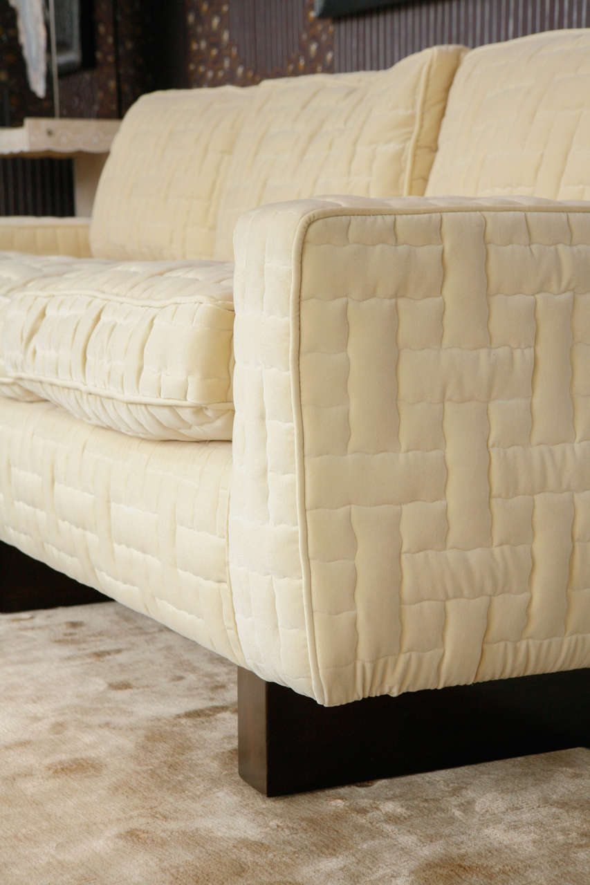 Wood Custom Loose Cushion Sofa Designed by William Haines