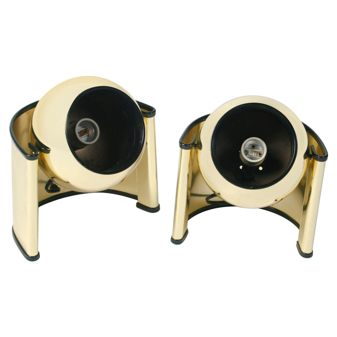 Pair of Eyeball Lamps For Sale