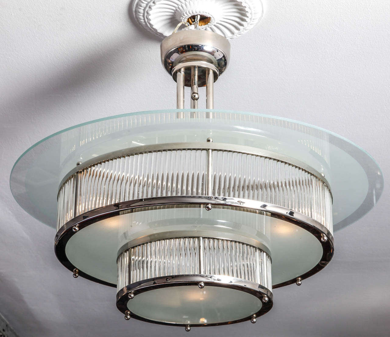 Art Deco Art-deco Chandelier For Sale