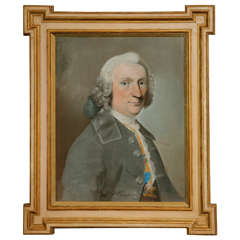 A Swedish 18th Century Pastel Portrait of a Gentleman