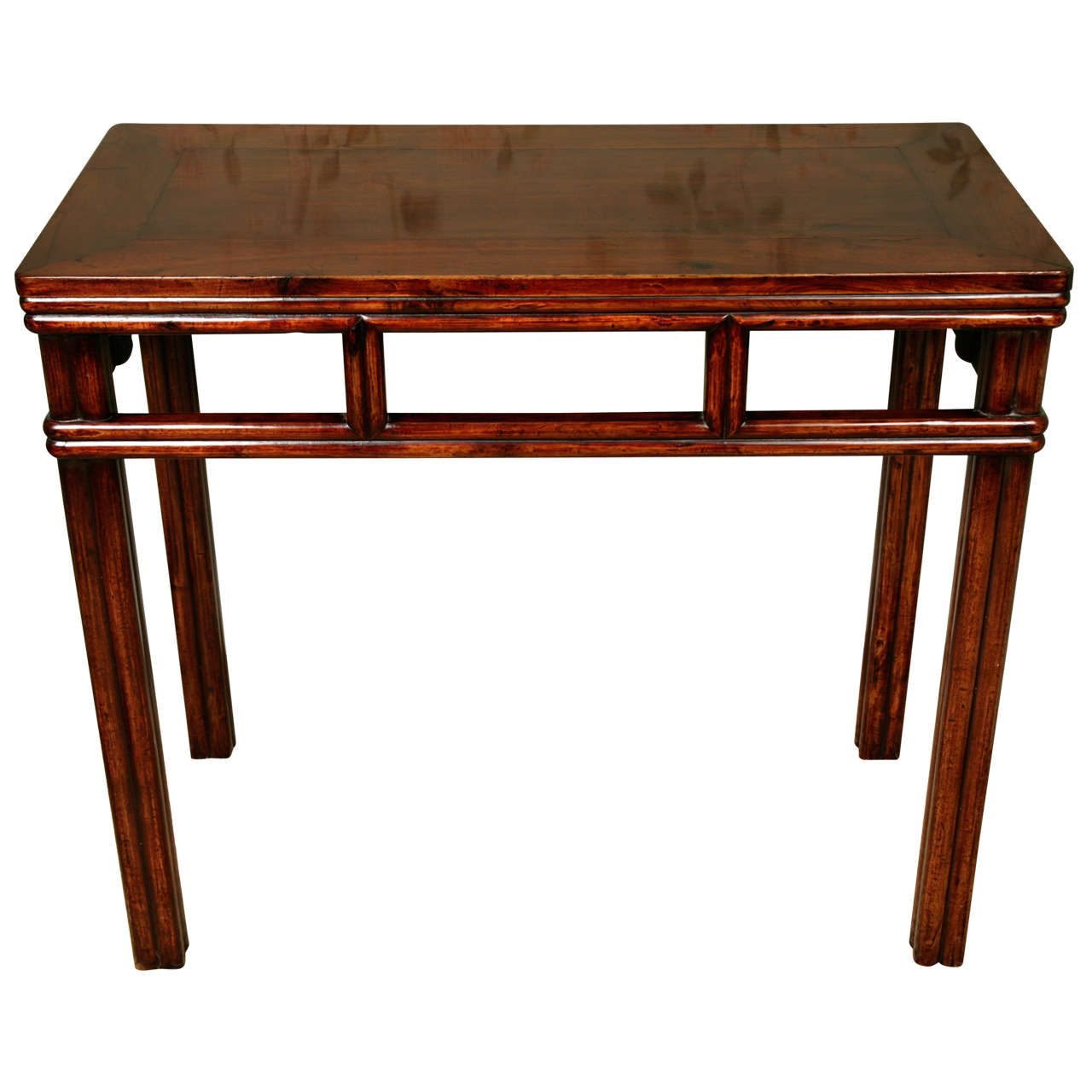 A Chinese 19th Century Huanghuali Wood Altar Table