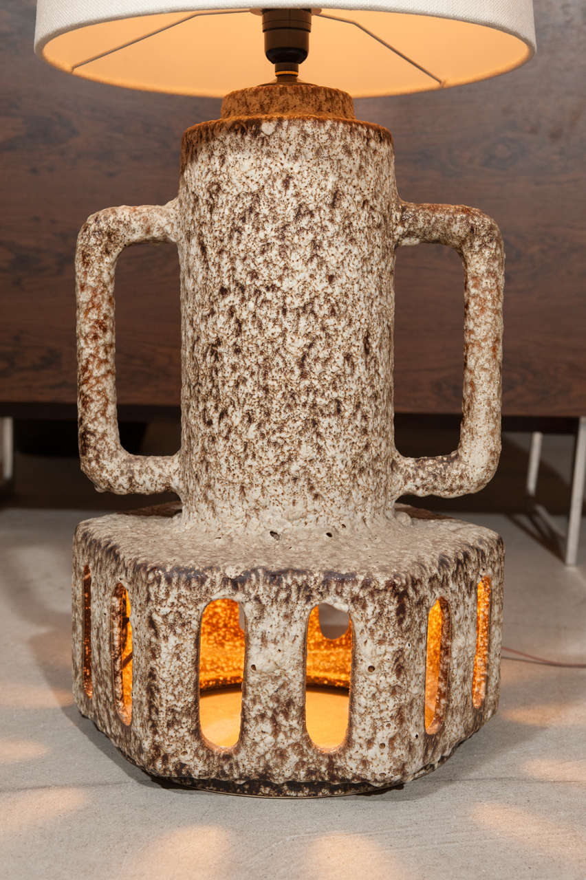 Mid-Century Modern 20th Century Ceramic Table Lamp For Sale