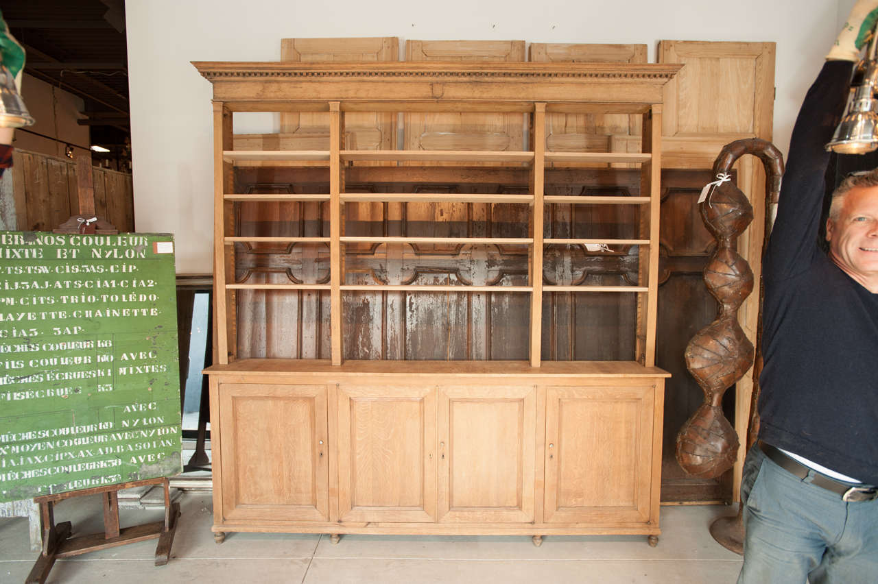 Rustic 19th century Belgian base and vitrine For Sale