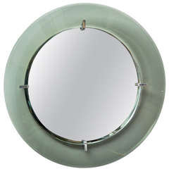 Circular Wall Mirror by Crystal Art 2