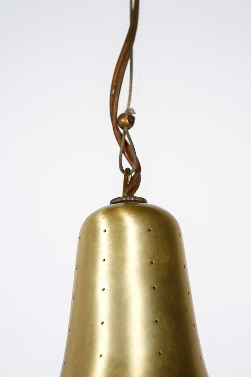 Brass Paavo Tynell Pendant In Good Condition For Sale In Los Angeles, CA